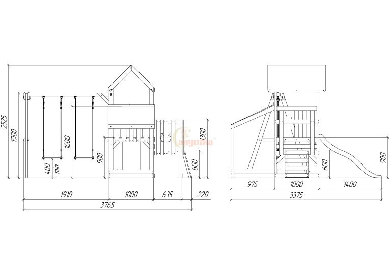 Детская площадка Савушка TooSun  5